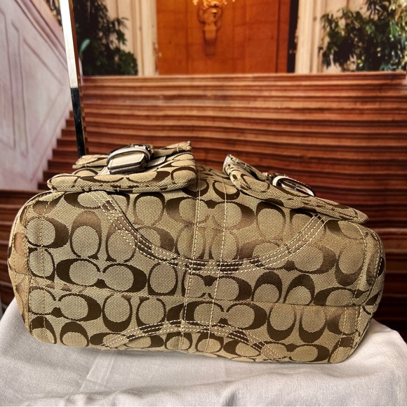 Vintage Coach SoHo Bag monogram canvas and leather, hang tag excellent condition - Picture 5 of 17